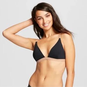 Black and Tan‎ Bikini Top